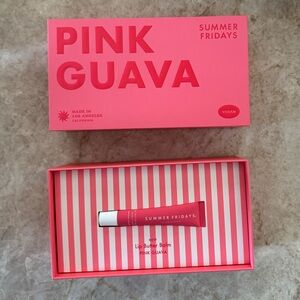 BRAND NEW UNOPENED Limited Edition Summer Fridays PR Mailer Pink Guava LipButter